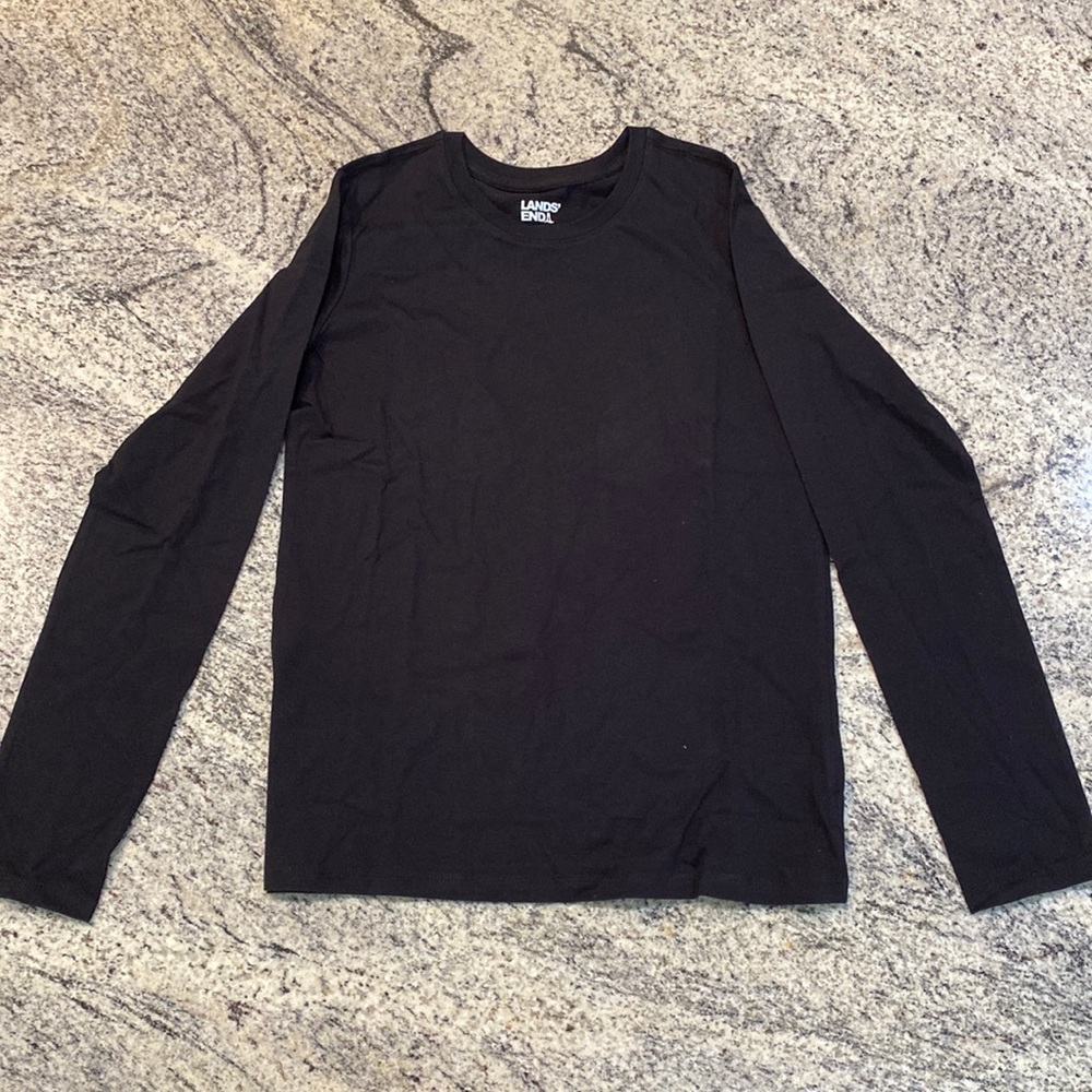 Lands’ End Kids Black Long Sleeve